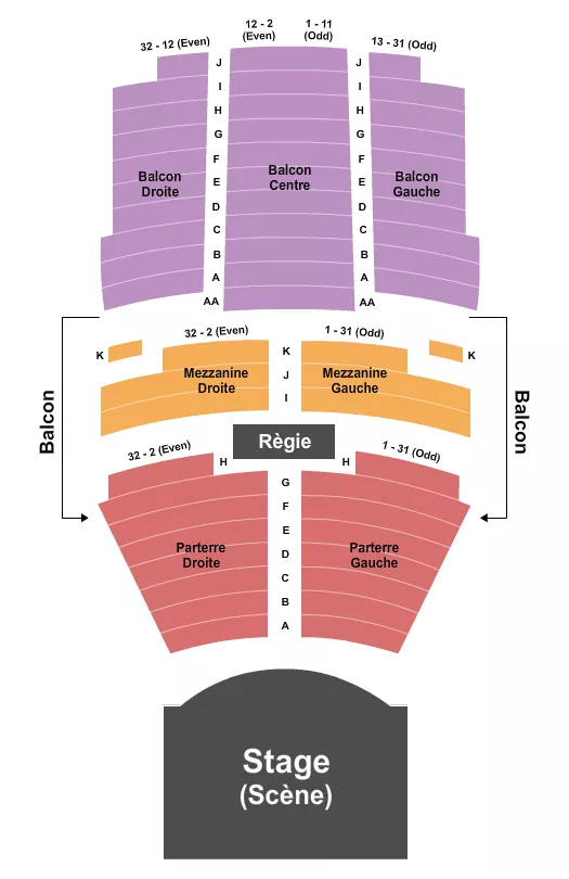 ENDSTAGE Seating Map Seating Chart
