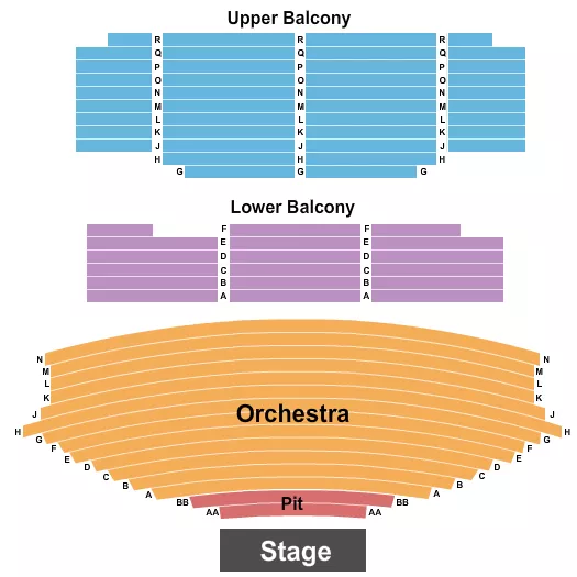 ENDSTAGE PIT Seating Map Seating Chart
