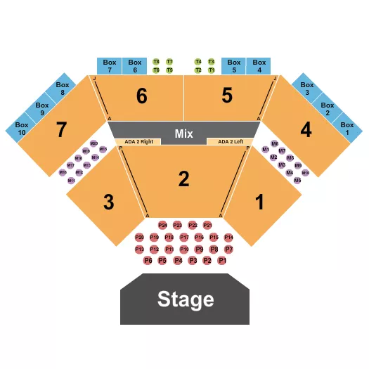 ENDSTAGE TABLES Seating Map Seating Chart