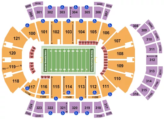 FOOTBALL Seating Map Seating Chart