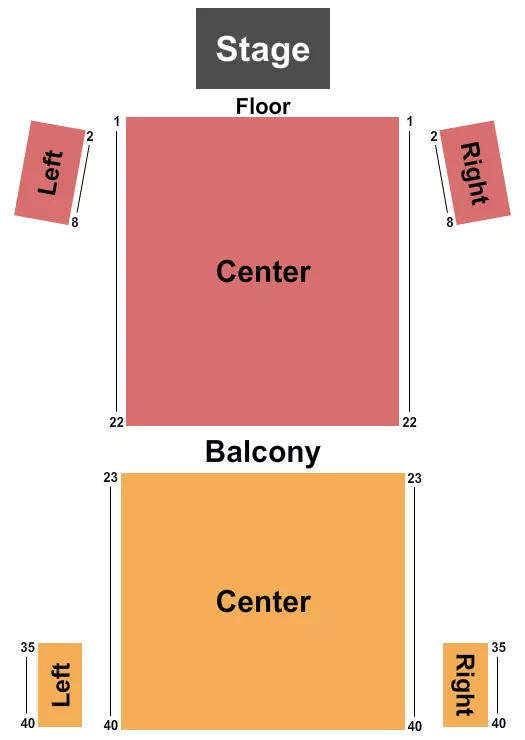 ENDSTAGE 3 Seating Map Seating Chart