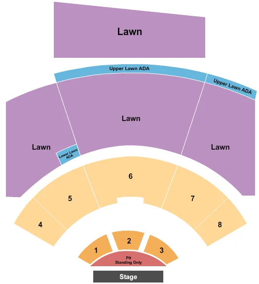 ENDSTAGE PIT LAWN2 Seating Map Seating Chart