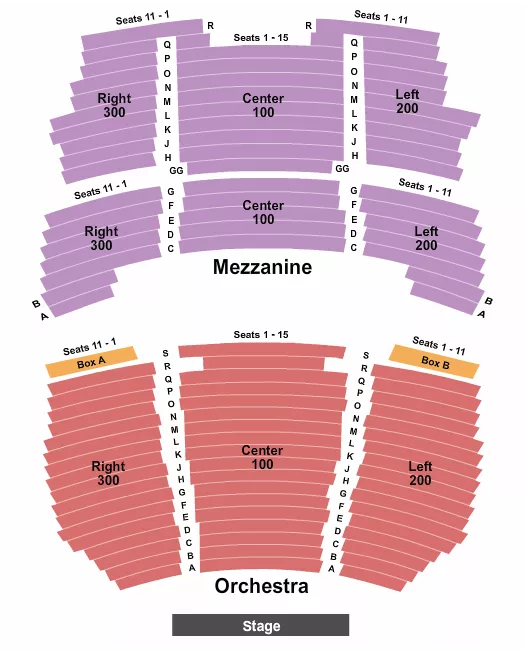 ENDSTAGE Seating Map Seating Chart
