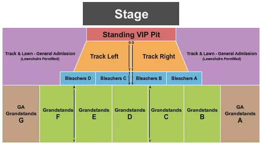 ENDSTAGE VIP Seating Map Seating Chart