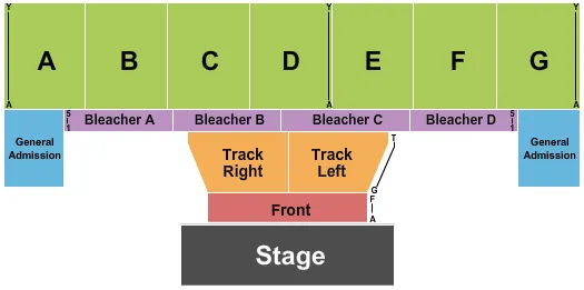 END STAGE Seating Map Seating Chart