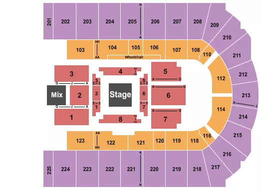 NATE BARGATZE Seating Map Seating Chart