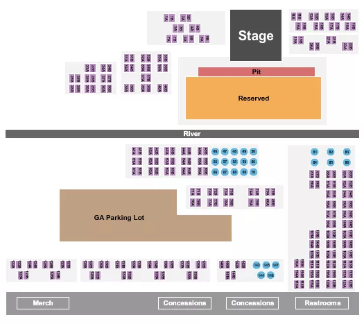 ENDSTAGE 4 Seating Map Seating Chart