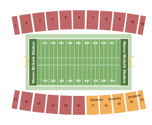 FOOTBALL Seating Map Seating Chart