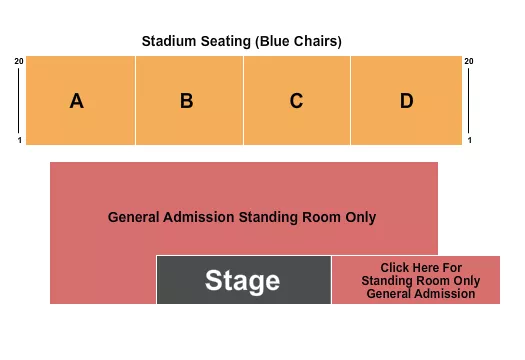 ENDSTAGE Seating Map Seating Chart