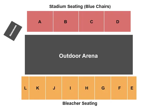 RODEO Seating Map Seating Chart