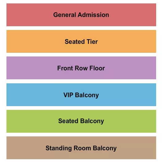 GA SEATED Seating Map Seating Chart