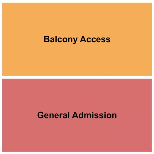 GA BALCONY Seating Map Seating Chart