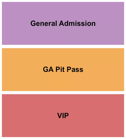 WATERFRONT PARK SAN DIEGO GA PIT VIP Seating Map Seating Chart