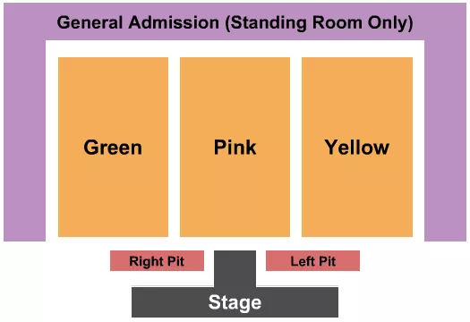 ENDSTAGE W LR PITS Seating Map Seating Chart