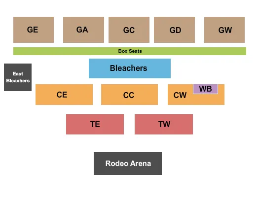 WAYNE COUNTY FAIR OH ENDSTAGE 2 Seating Map Seating Chart