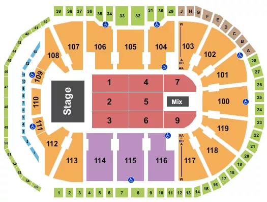 ENDSTAGE 3 Seating Map Seating Chart