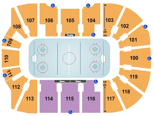 HOCKEY 2 Seating Map Seating Chart