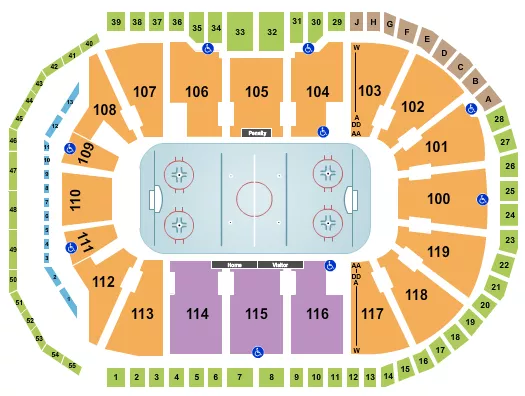 HOCKEY 2 Seating Map Seating Chart