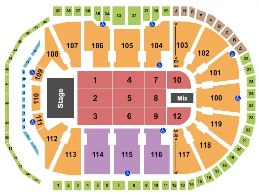KATT WILLIAMS Seating Map Seating Chart