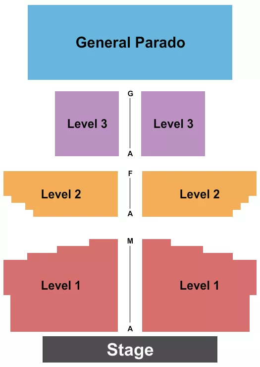 ENDSTAGE Seating Map Seating Chart