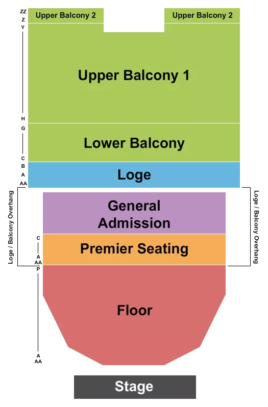 ENDSTAGE RSV FLOOR 2 Seating Map Seating Chart
