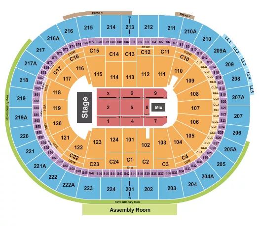 ENDSTAGE 4 Seating Map Seating Chart