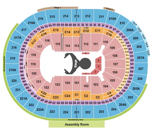 CIRQUE Seating Map Seating Chart