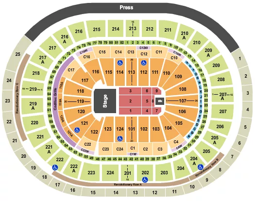 JINGLE BALL Seating Map Seating Chart