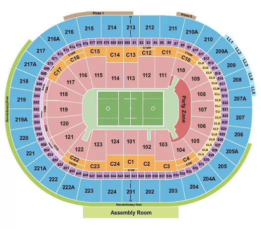 LACROSSE 2 Seating Map Seating Chart