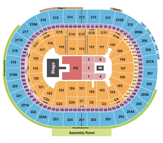 LORDE Seating Map Seating Chart