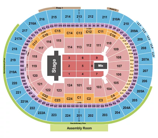 TSO Seating Map Seating Chart
