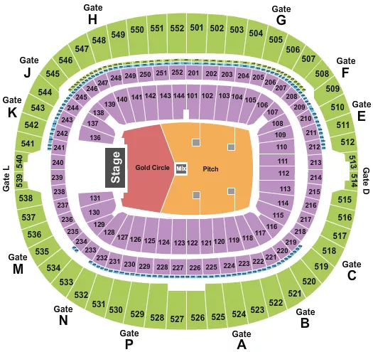 ENDSTAGE GC 3 Seating Map Seating Chart