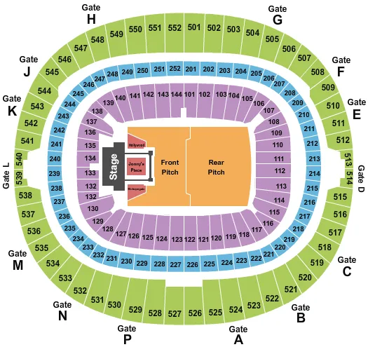 HARRY STYLES 2 Seating Map Seating Chart