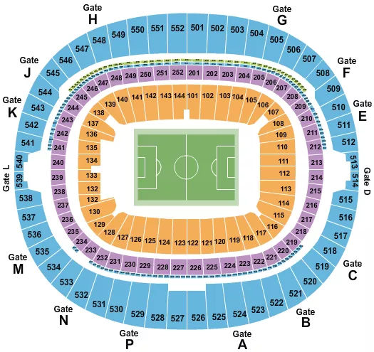SOCCER Seating Map Seating Chart