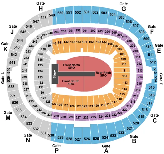 WEEKND Seating Map Seating Chart