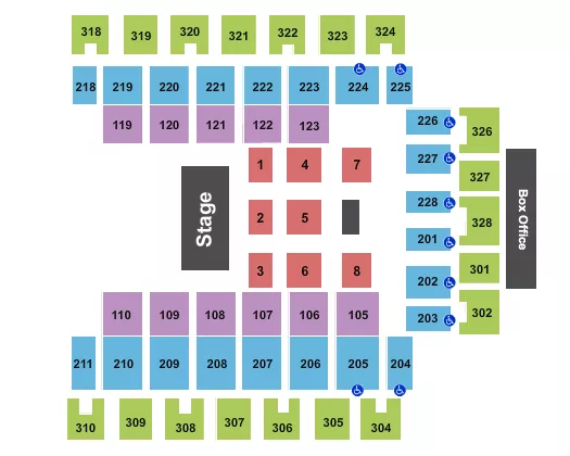 ALICE COOPER Seating Map Seating Chart