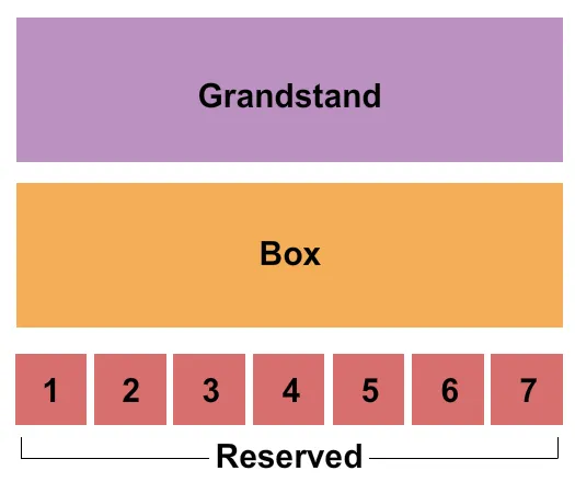 BULL RIDE Seating Map Seating Chart
