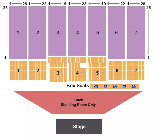 ENDSTAGE GA Seating Map Seating Chart