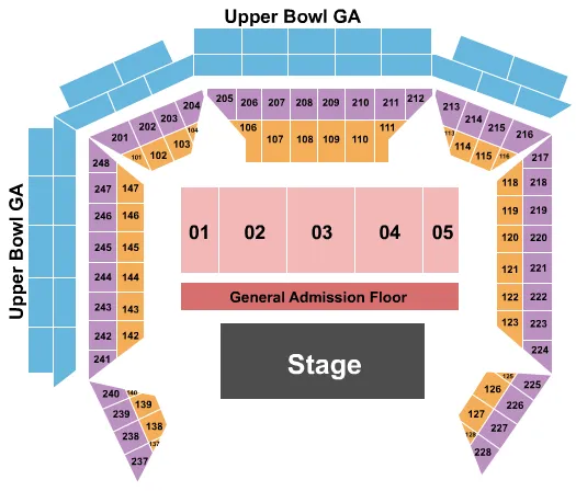 GA RESERVED FLOOR Seating Map Seating Chart
