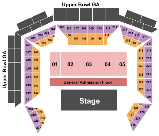 GA RESERVED FLOOR 2 Seating Map Seating Chart
