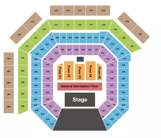 GA RESERVED FLOOR 3 Seating Map Seating Chart