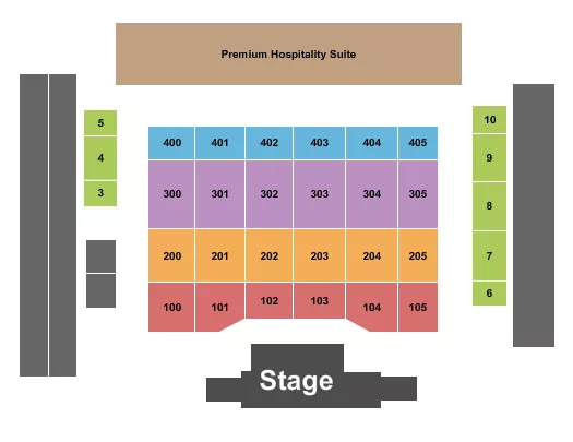 ENDSTAGE 2 Seating Map Seating Chart
