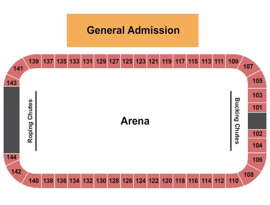 RODEO 2 Seating Map Seating Chart