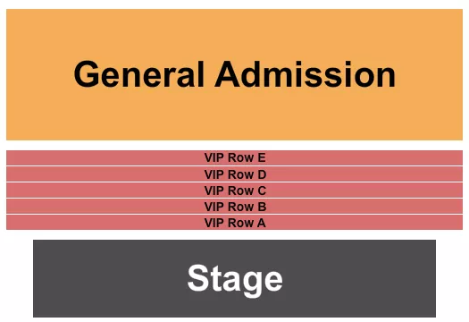 GA VIP ROWS Seating Map Seating Chart