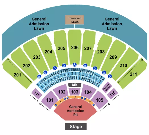 ENDSTAGE GA PIT 2 Seating Map Seating Chart