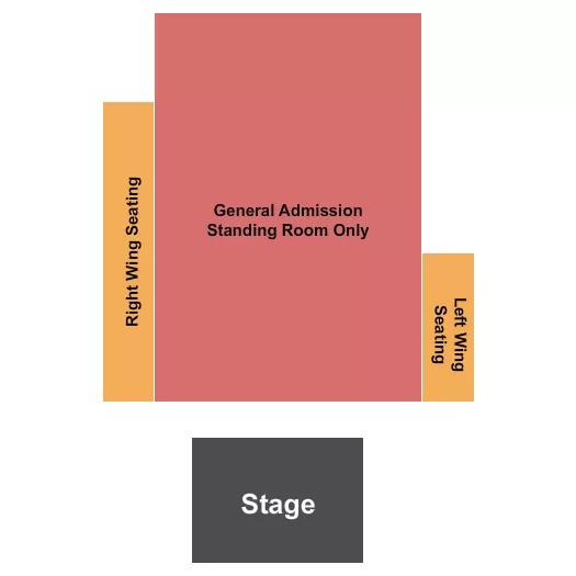 ENDSTAGE GA FLOOR VIP Seating Map Seating Chart