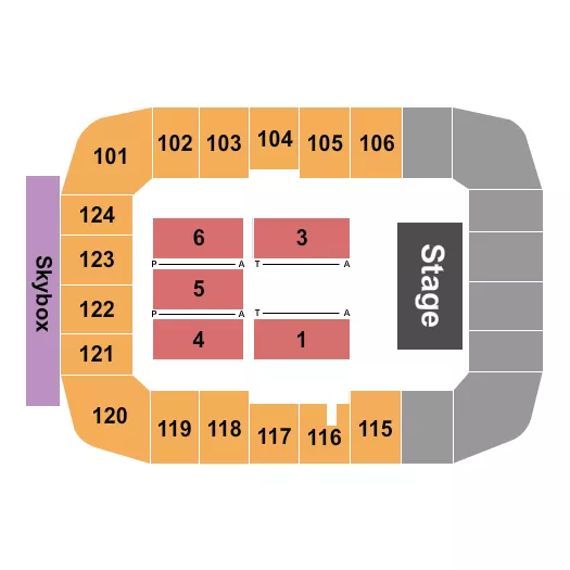 END STAGE 2 Seating Map Seating Chart