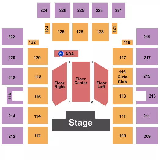 BLIPPI LIVE Seating Map Seating Chart
