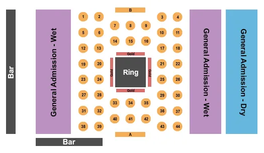 BOXING Seating Map Seating Chart
