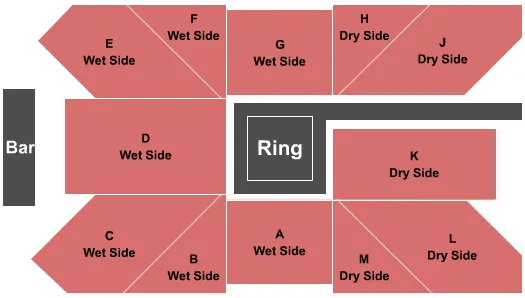 WRESTLING WET DRY Seating Map Seating Chart